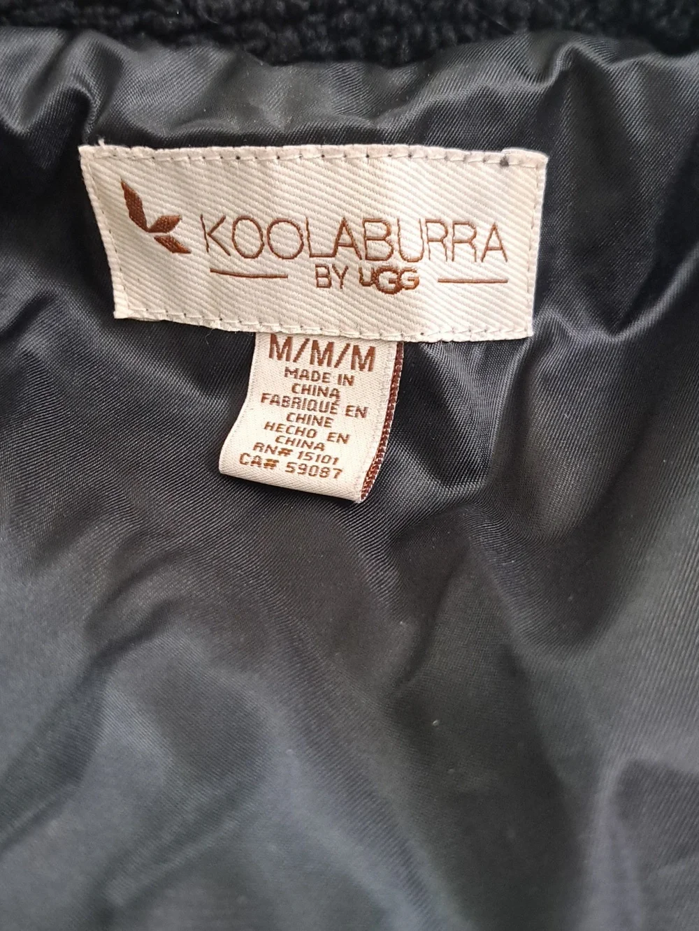 Koolaburra By Ugg Quilted Sherpa Jacket Black Size Medium